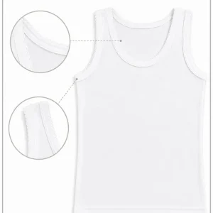 Camisola Interior de Alças Menina 100% Algodão Sem Carda | Sem Costuras Laterais