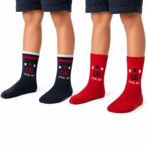 Pack de 2 Pares de Meias em Algodão Penteado Superior Good Boy | Sem Costura na Biqueira Ref. 18318