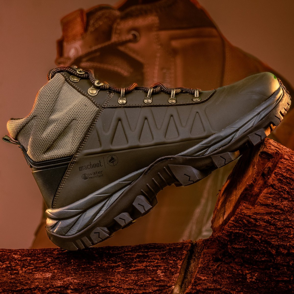 Bota Cano Alto Adventure Macboot Aruna 02 Marrom Emborrachado - Image 3