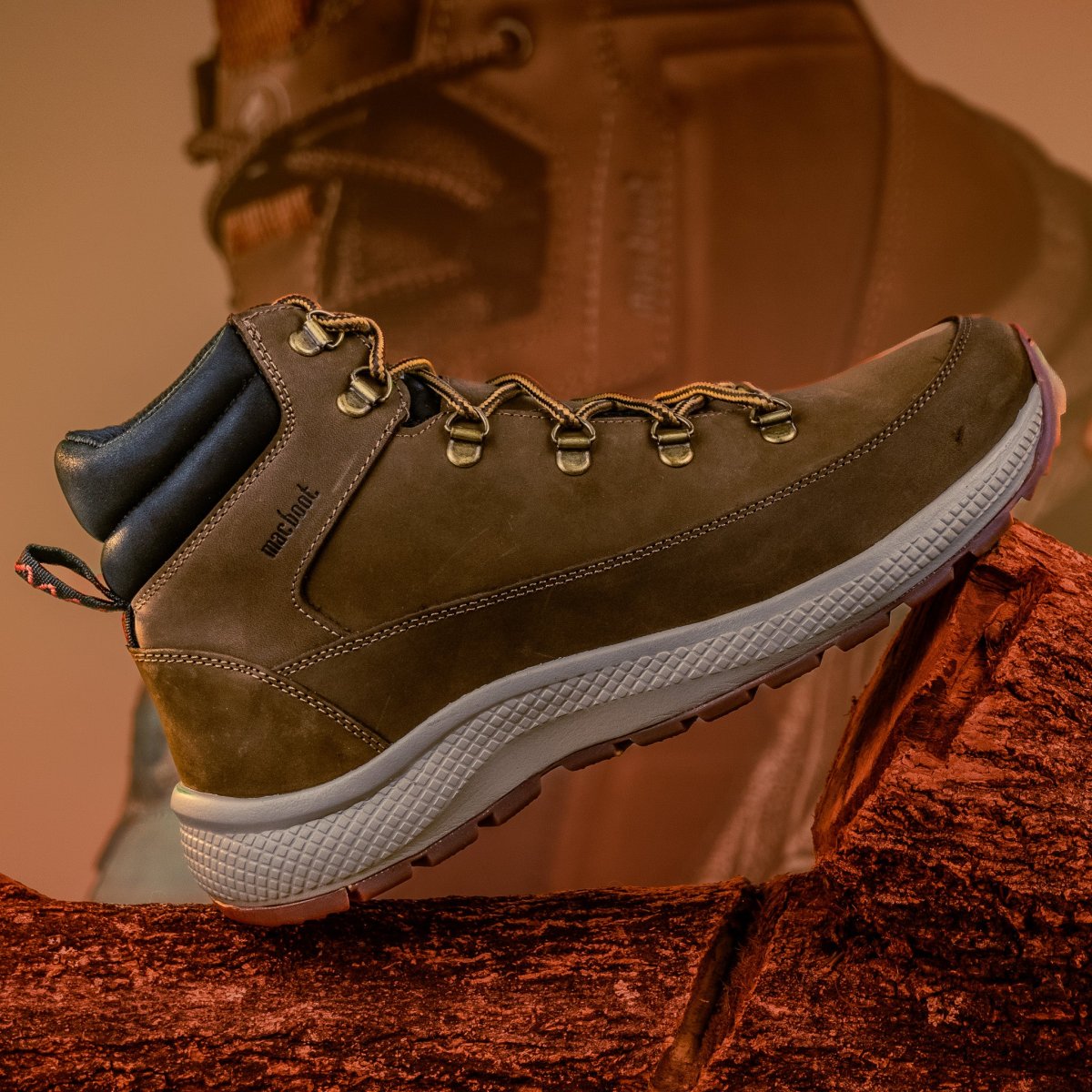 Bota De Segurança Cano Alto Macboot MAC PRO 06 Marrom - Image 3
