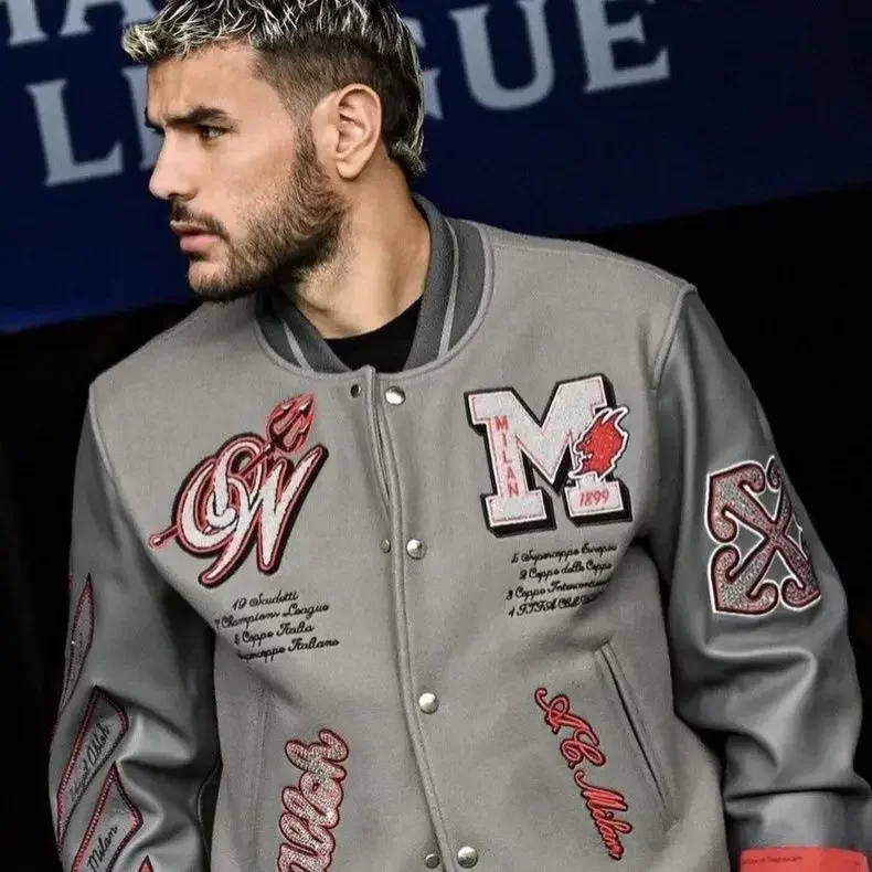 Jaqueta Off-White Varsity AC Milan- STREAKER - Image 6