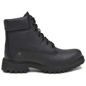 Bota Militar Macboot Cano Alto Lauryn 04 Preto Emborrachado